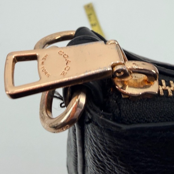 Coach Black Marlon Leather Hobo Shoulder Bag - Picture 4 of 8